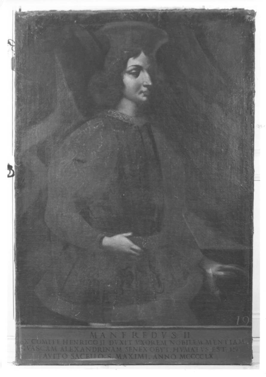 ritratto di Manfredo II (dipinto, opera isolata) - ambito piemontese (sec. XVII)