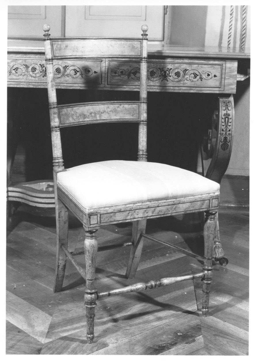 sedia, opera isolata di Palagi Pelagio (maniera) (seconda metà sec. XIX)