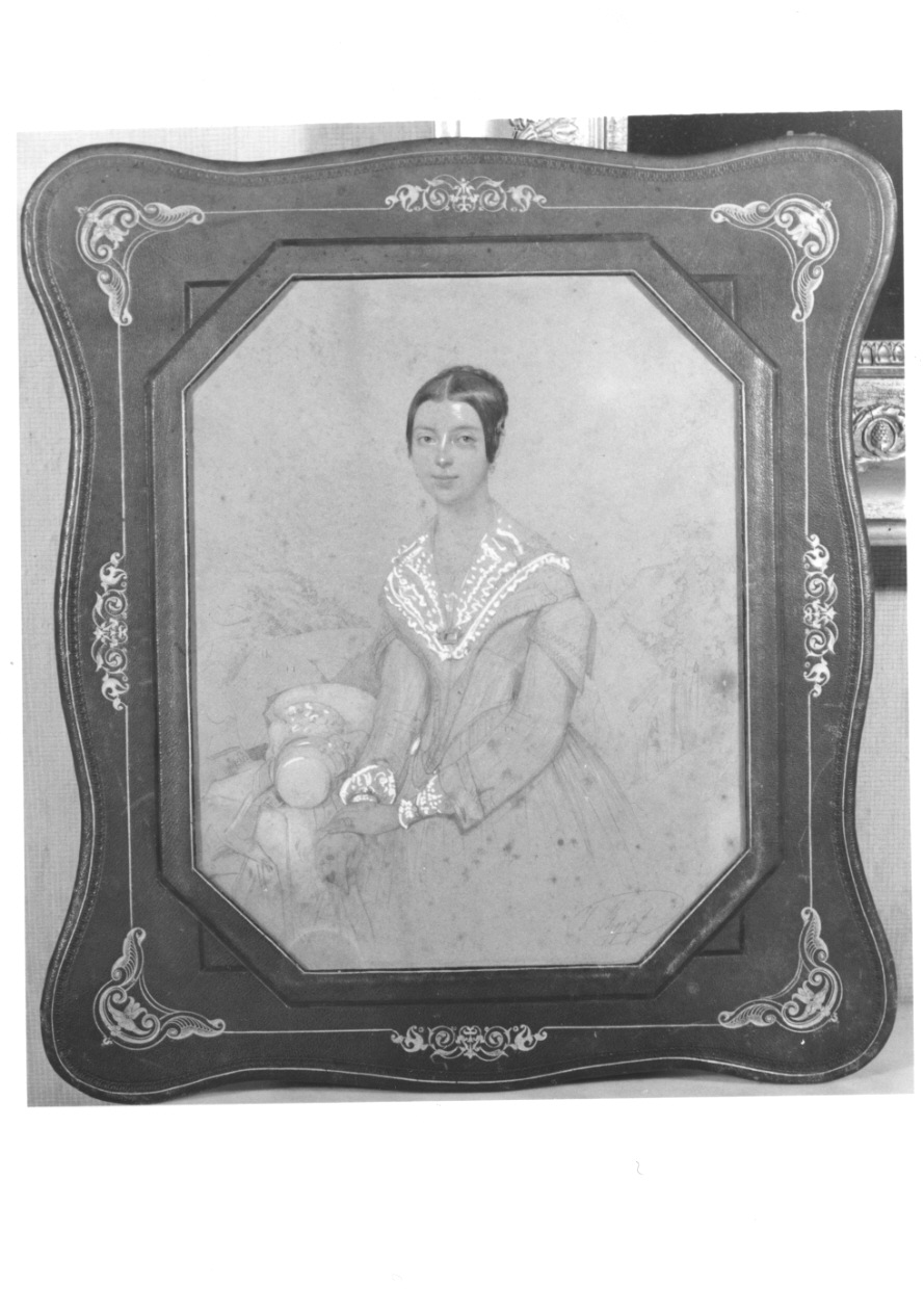 ritratto di Costanza Costa Carrù di Trinità (disegno, opera isolata) di Boggi F. O (sec. XIX)
