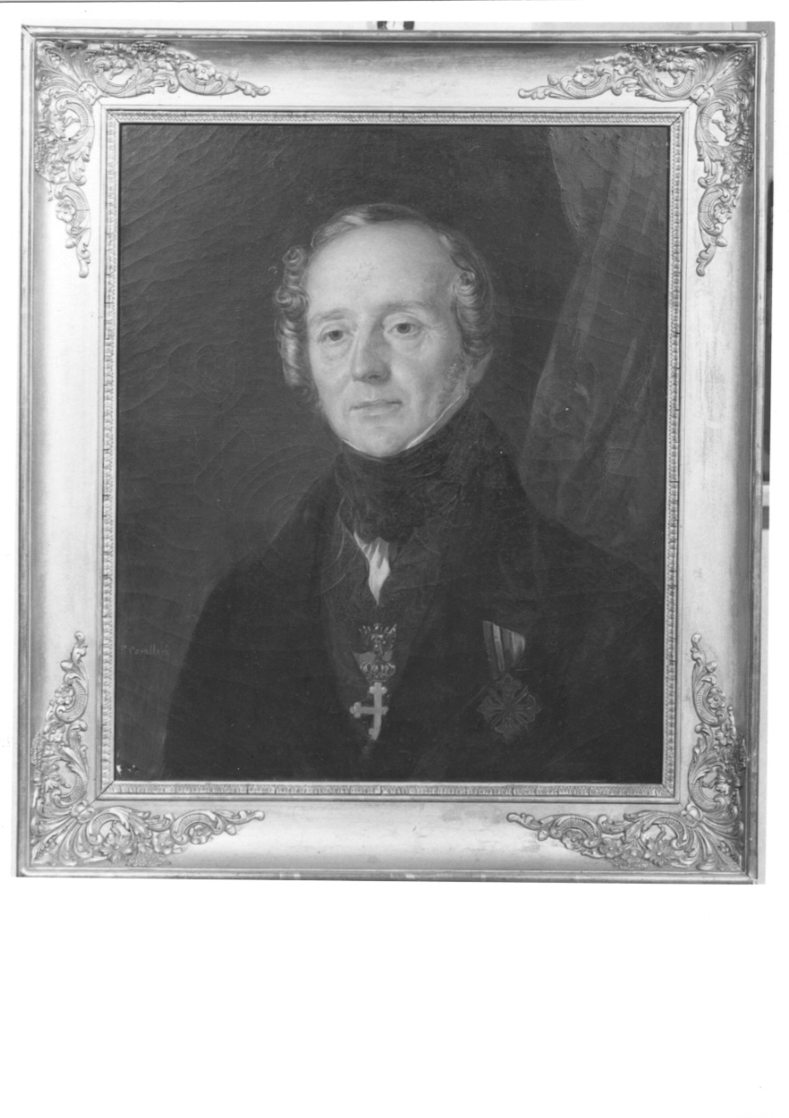 ritratto d'uomo (dipinto, opera isolata) di Cavalleri Ferdinando (sec. XIX)