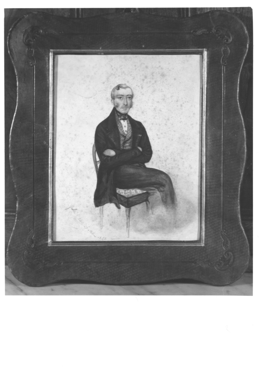 ritratto d'uomo (dipinto, opera isolata) di Di Rorà Giulia (secondo quarto sec. XIX)