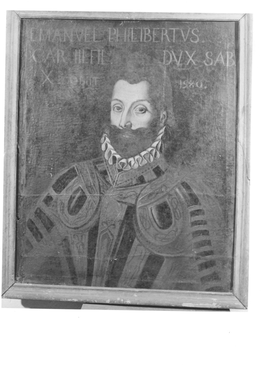 ritratto di Emanuele Filiberto di Savoia (dipinto, opera isolata) - ambito piemontese (secondo quarto sec. XVII)