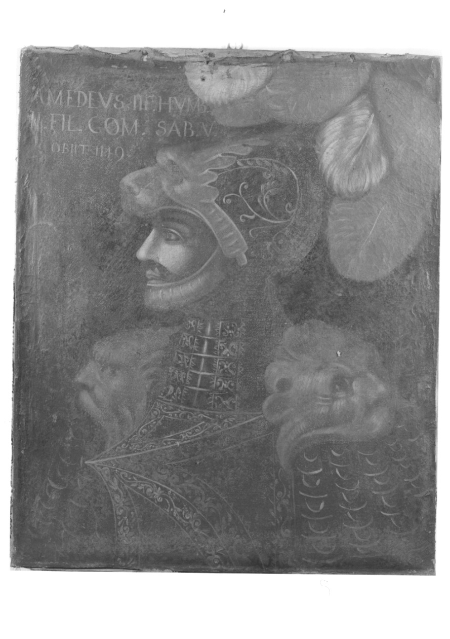 ritratto di Amedeo III di Savoia (dipinto, opera isolata) - ambito piemontese (secondo quarto sec. XVII)