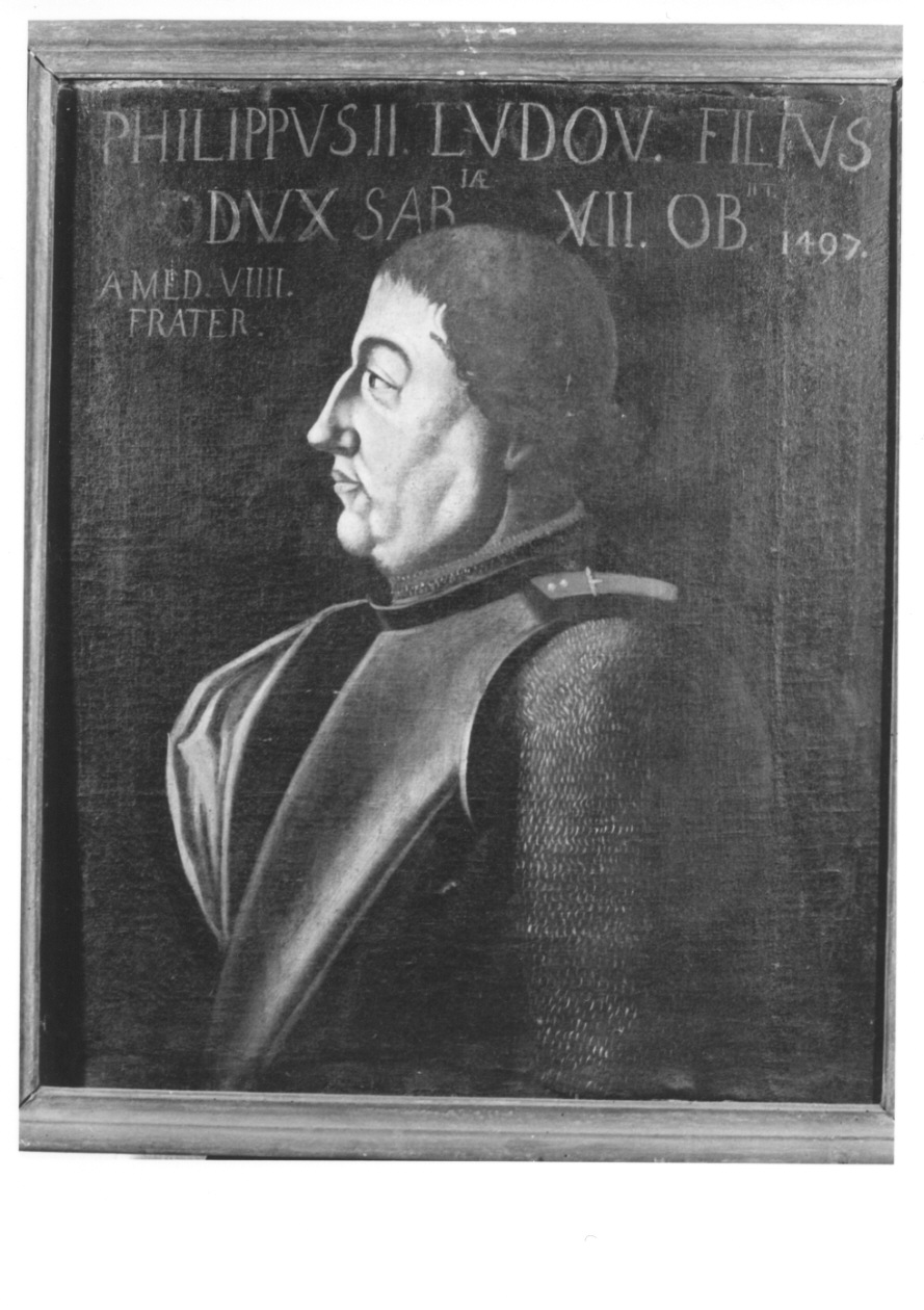 ritratto di Filippo II di Savoia (dipinto, opera isolata) - ambito piemontese (secondo quarto sec. XVII)