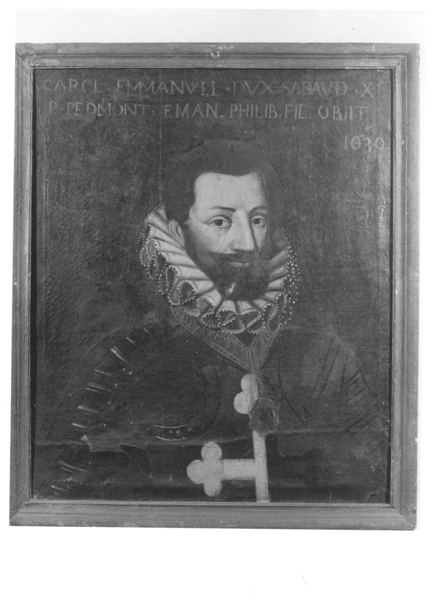 ritratto di Carlo Emanuele I di Savoia (dipinto, opera isolata) - ambito piemontese (secondo quarto sec. XVII)