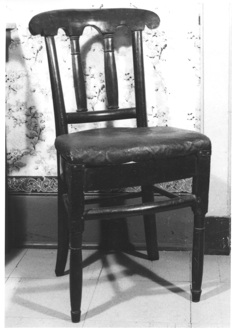 sedia, serie - bottega liguro-piemontese (seconda metà sec. XIX)