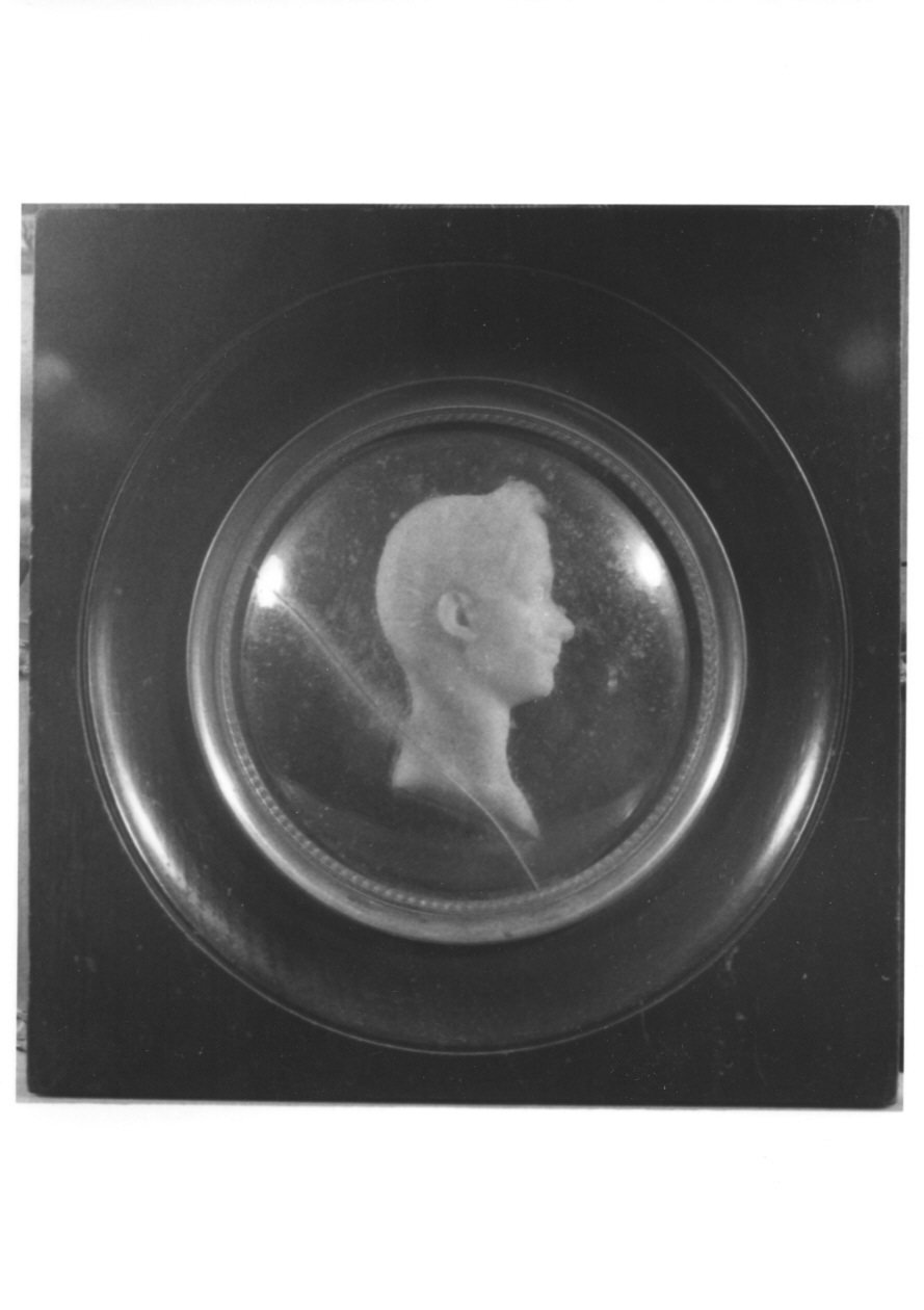 ritratto d'uomo di profilo (rilievo, opera isolata) - ambito piemontese (prima metà sec. XIX)