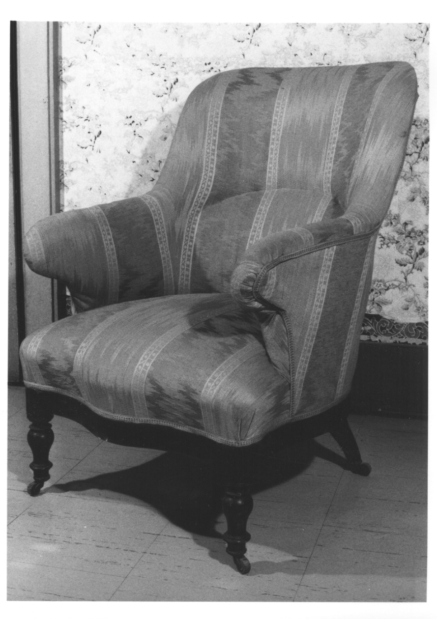 poltrona, opera isolata - bottega piemontese (seconda metà sec. XIX)