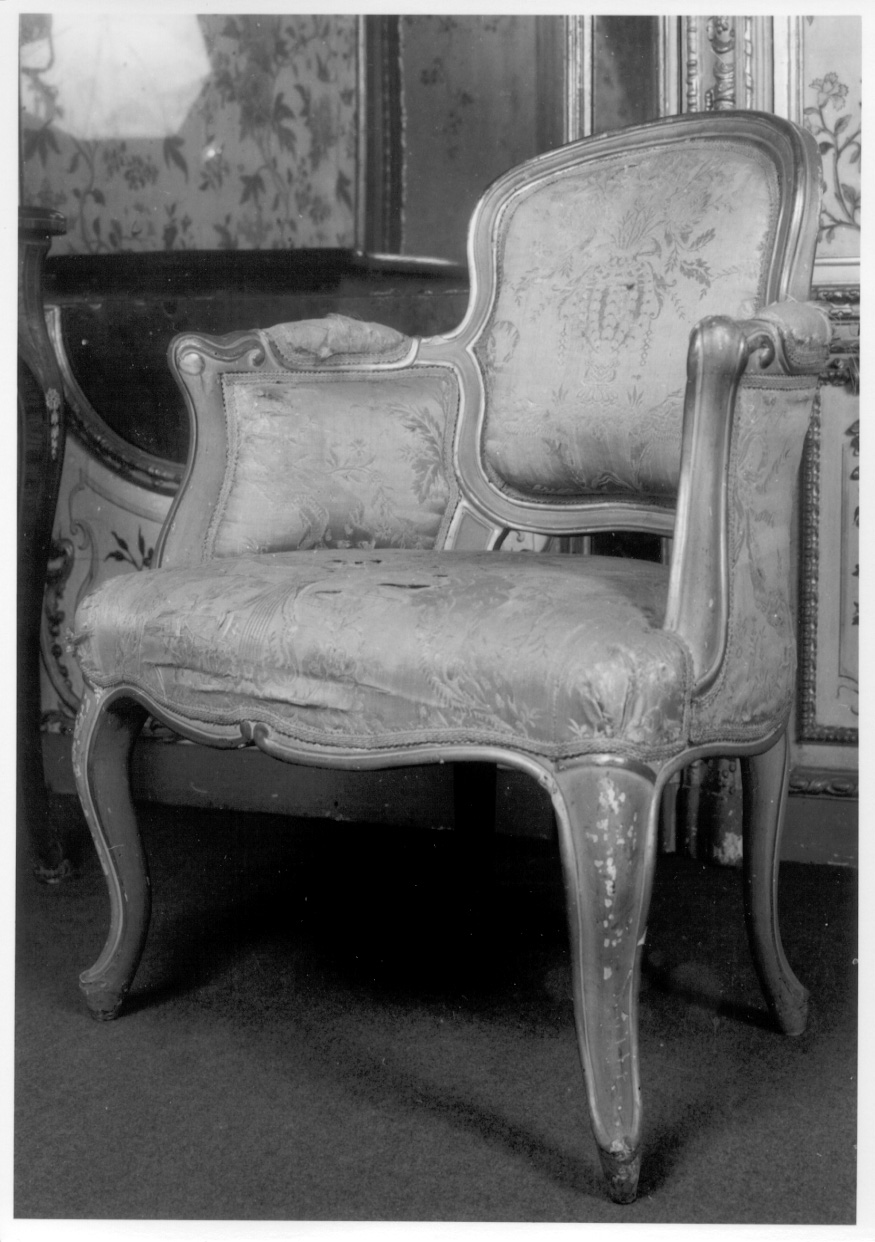 poltroncina, opera isolata - ambito piemontese (metà sec. XVIII)