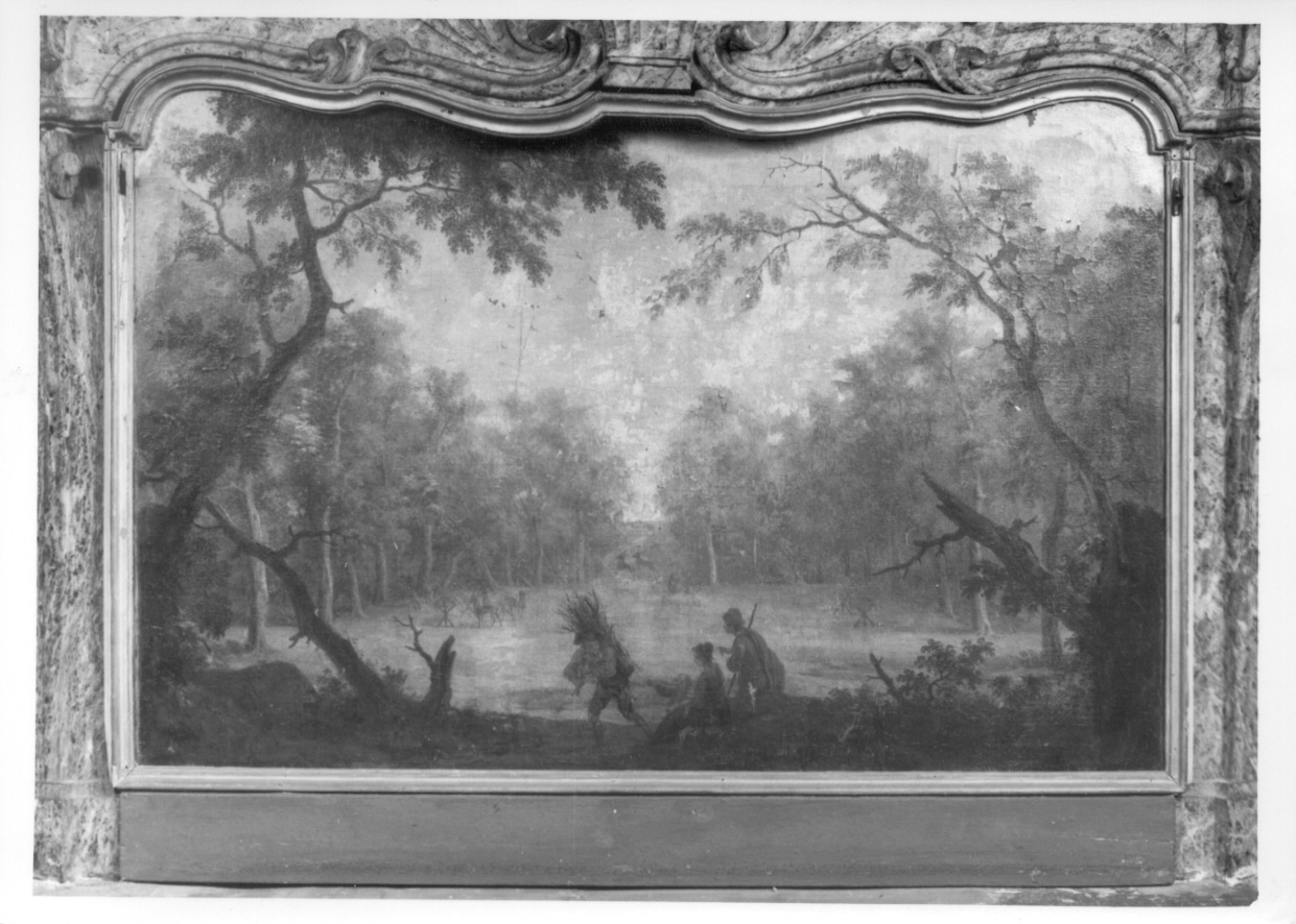 PAESAGGIO CON ALBERI (dipinto, opera isolata) di Cignaroli Vittorio Amedeo (bottega) (seconda metà sec. XVIII)