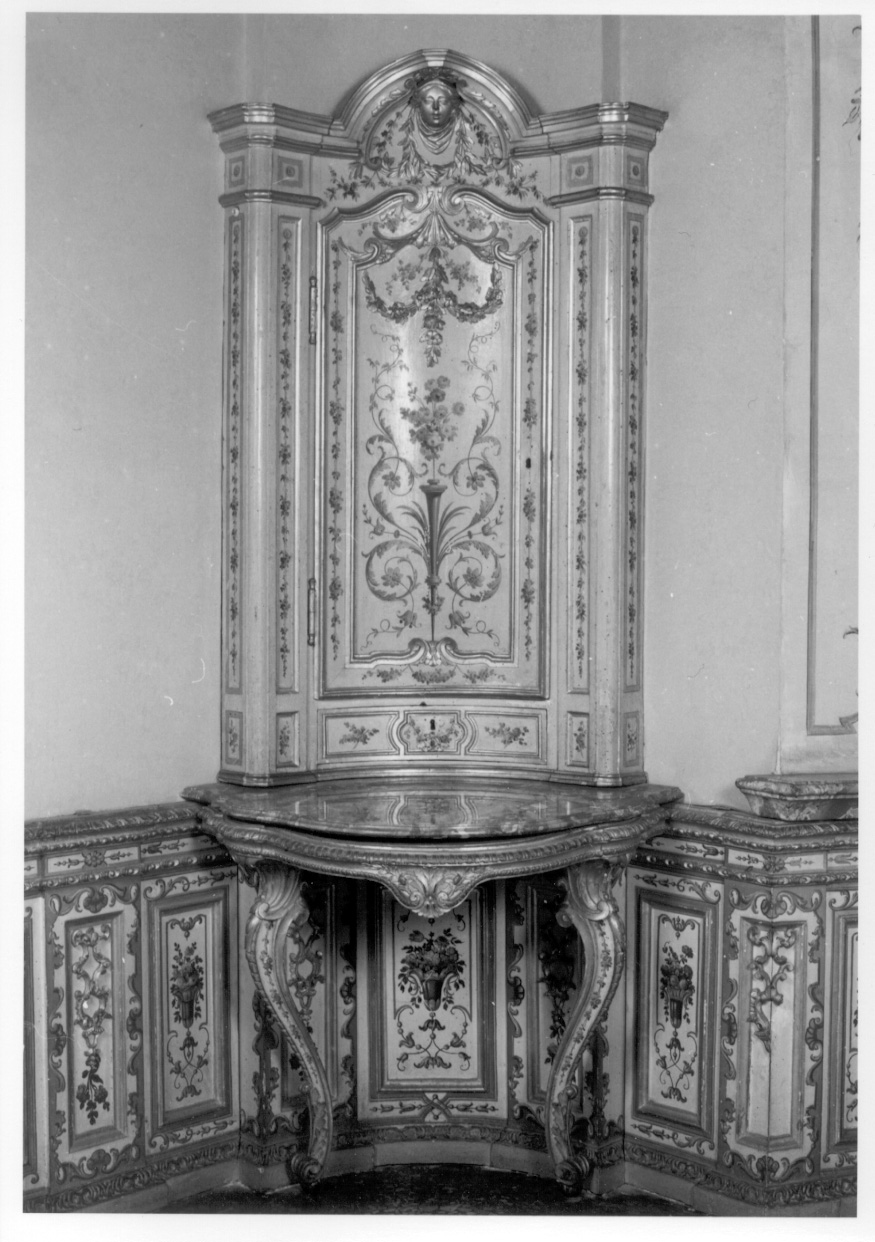 angoliera con alzata, serie di Bonzanigo Giuseppe Maria (ultimo quarto sec. XVIII)