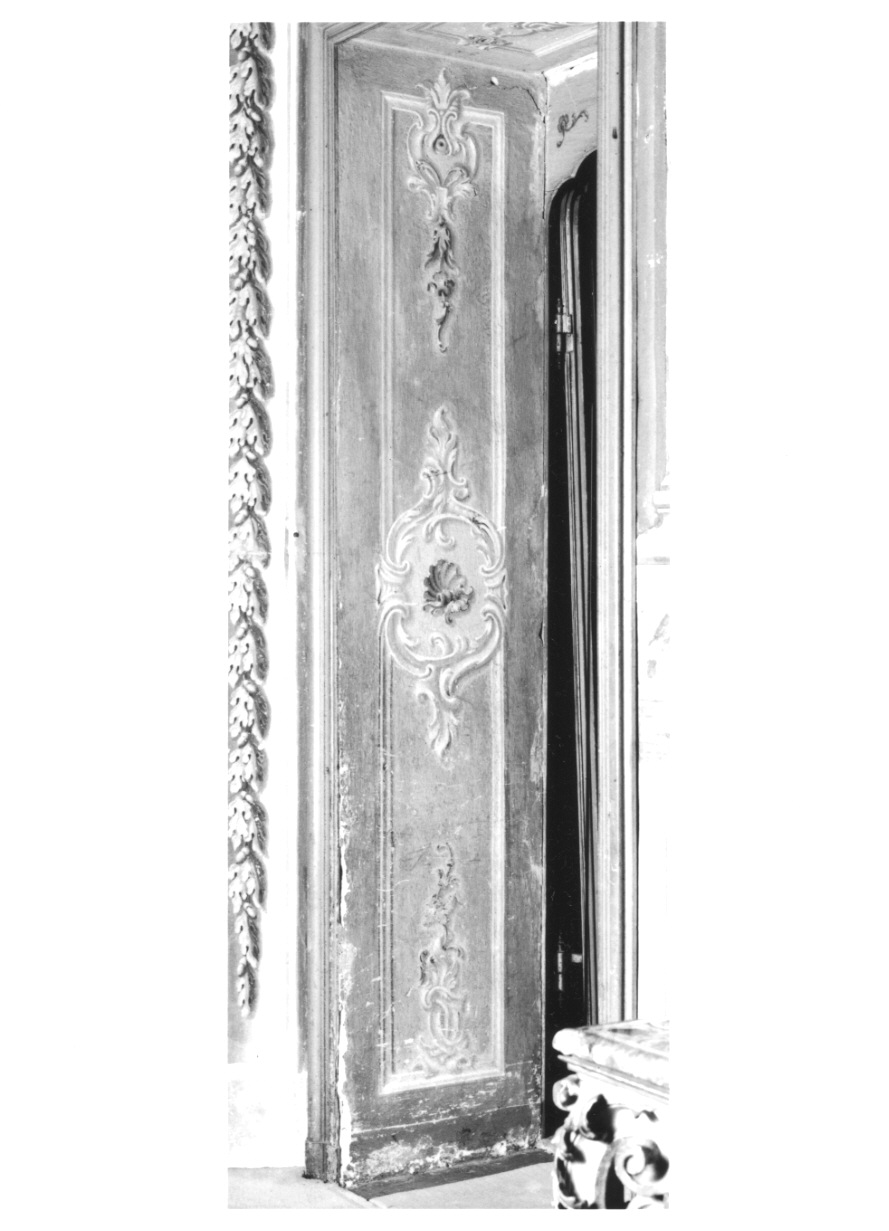 MOTIVI DECORATIVI A VOLUTE (stipite di porta, elemento d'insieme) di Alberoni Giovanni Battista (metà sec. XVIII)