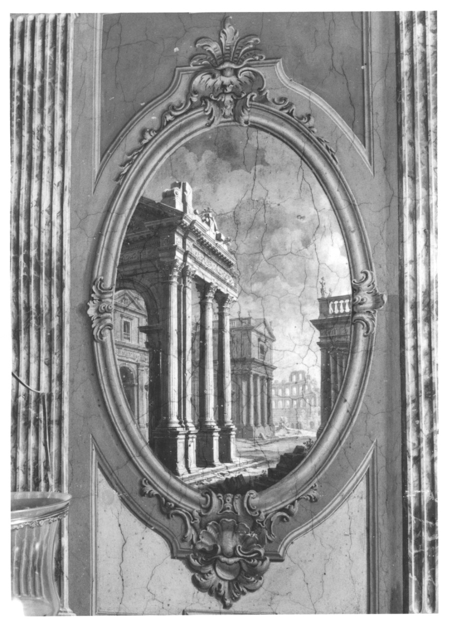 ARCHITETTURE (medaglione, elemento d'insieme) di Alberoni Giovanni Battista (metà, terzo quarto sec. XVIII, sec. XVIII)