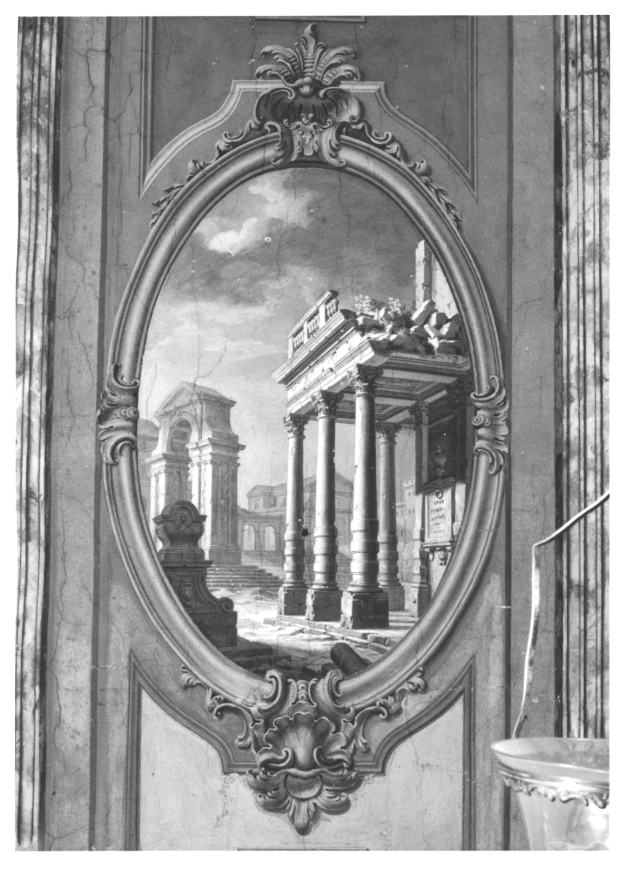 ARCHITETTURE (medaglione, elemento d'insieme) di Alberoni Giovanni Battista (metà, terzo quarto sec. XVIII, sec. XVIII)