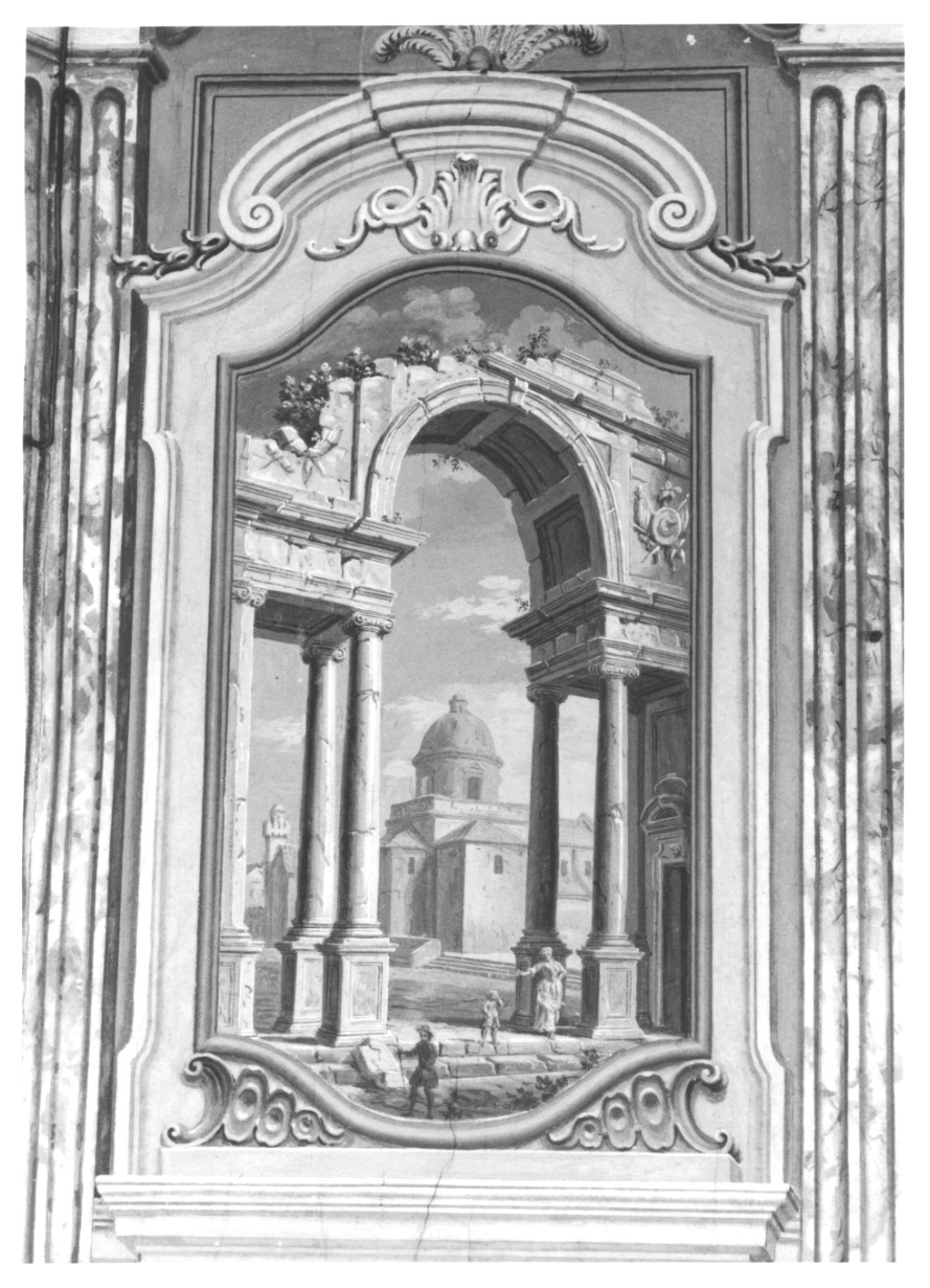 ARCHITETTURE (sovrapporta, elemento d'insieme) di Alberoni Giovanni Battista (metà, terzo quarto sec. XVIII, sec. XVIII)