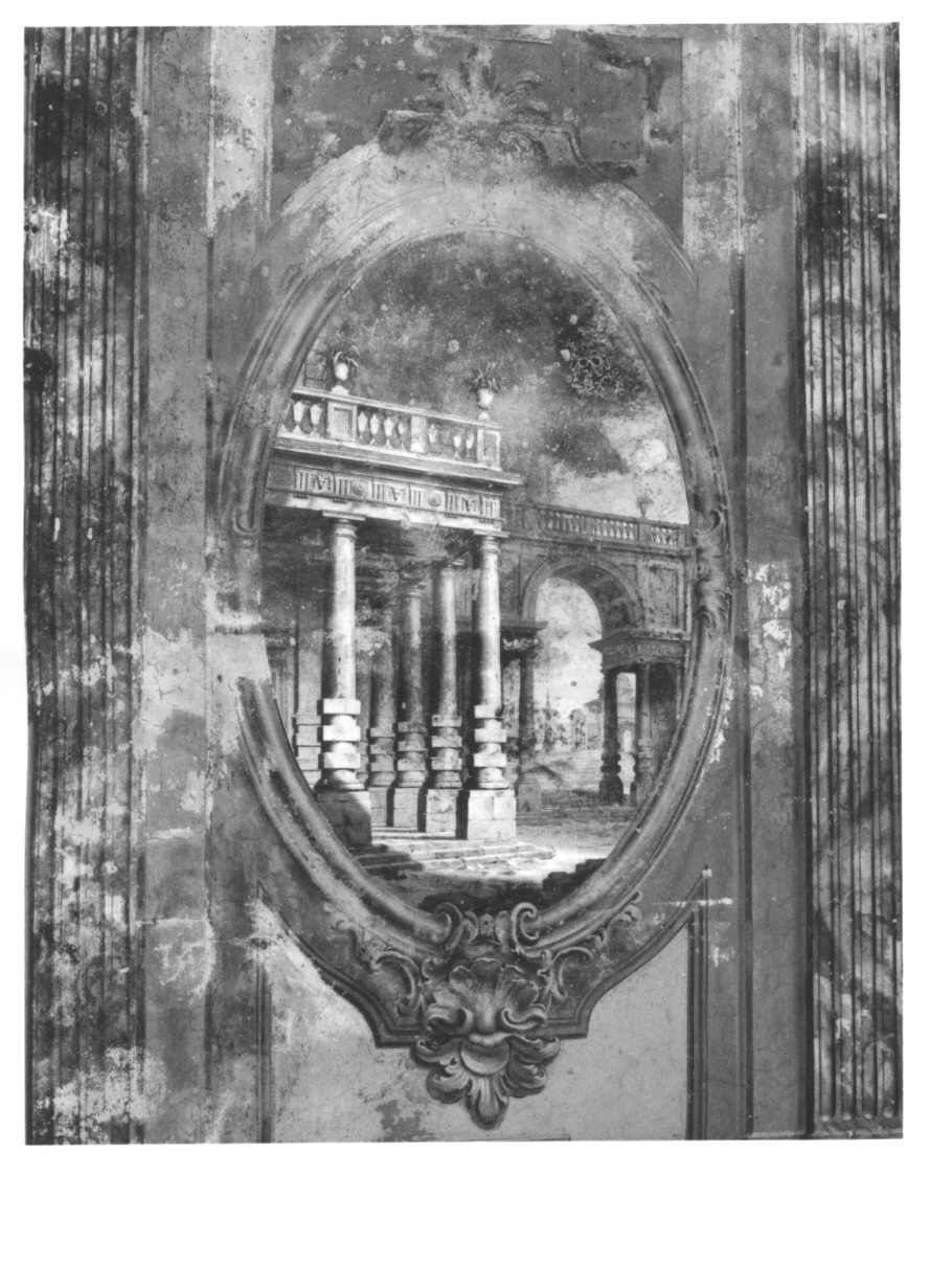 ARCHITETTURE (medaglione, elemento d'insieme) di Alberoni Giovanni Battista (metà, terzo quarto sec. XVIII, sec. XVIII)