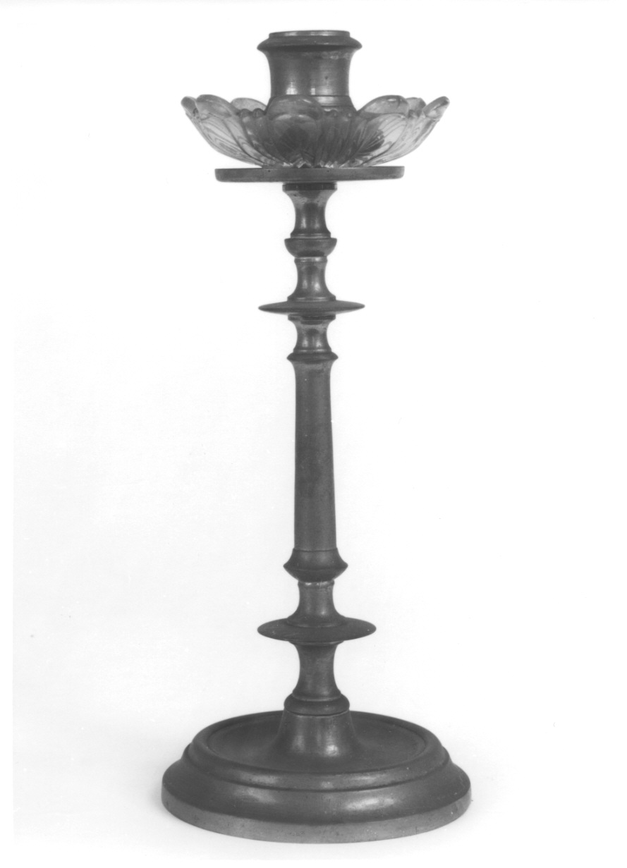 candeliere, opera isolata - ambito italiano (metà sec. XIX)