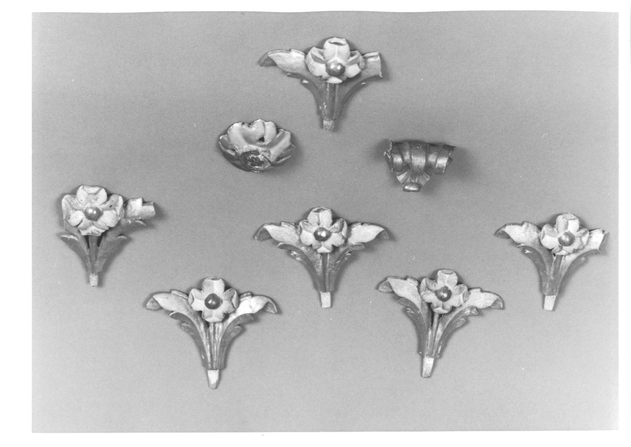 MOTIVI DECORATIVI VEGETALI (cornice di tappezzeria, frammento) - ambito piemontese (terzo quarto sec. XVIII)