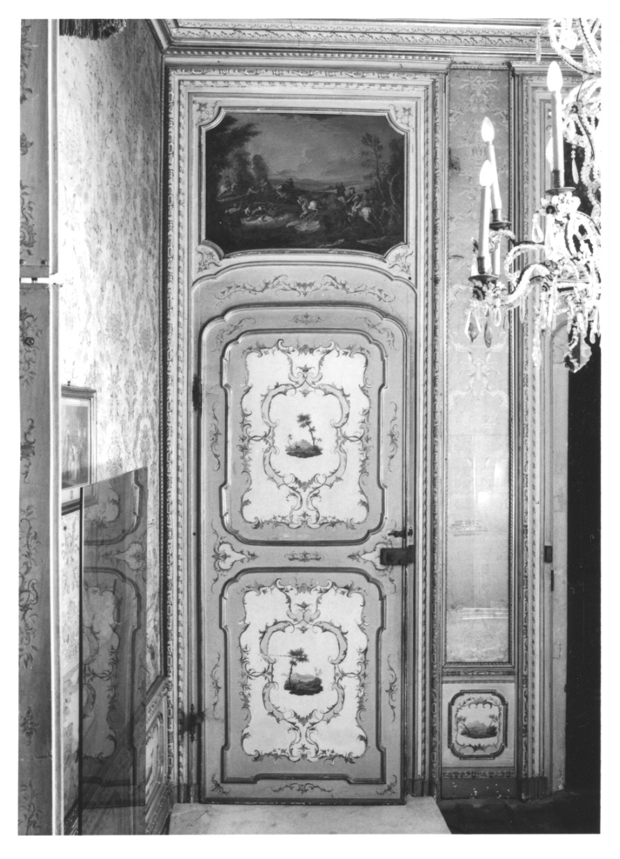 MOTIVI DECORATIVI A VOLUTE (mostra di porta, serie) di Alberoni Giovanni Battista (attribuito) - ambito piemontese (terzo quarto sec. XVIII)