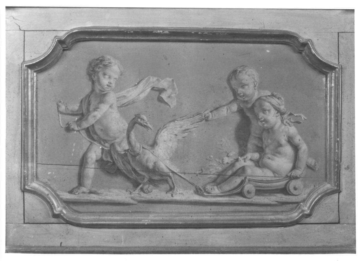 PUTTI CHE GIOCANO (dipinto, elemento d'insieme) di Rapous Vittorio Amedeo - ambito piemontese (terzo quarto sec. XVIII)