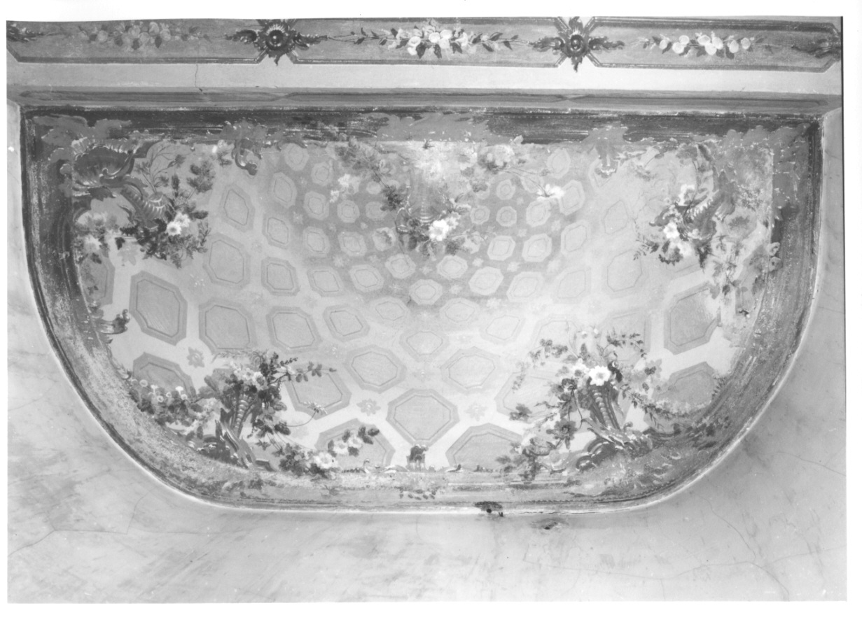 FIORI (soffitto dipinto, opera isolata) - ambito piemontese (primo quarto sec. XX)