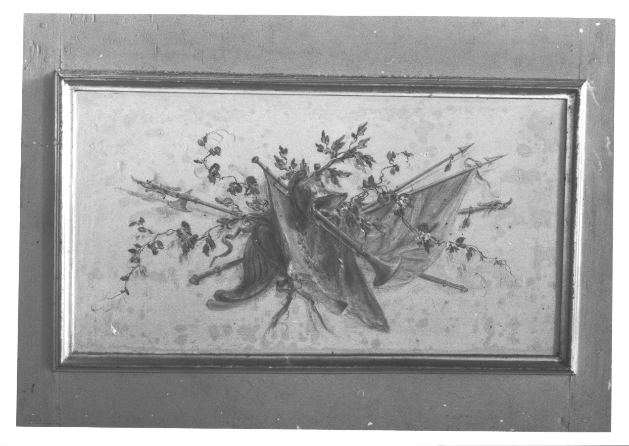 TROFEO DI GUERRA (elemento decorativo, opera isolata) di Perego Gaetano (attribuito) (terzo quarto sec. XVIII)