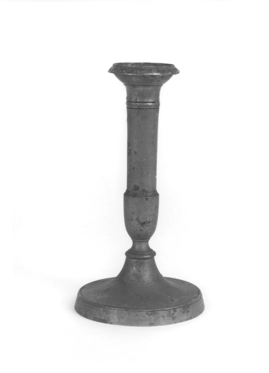 candeliere, opera isolata - ambito piemontese (seconda metà sec. XIX)