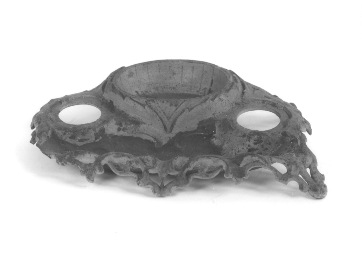 servizio per scrivere, frammento - ambito piemontese (ultimo quarto sec. XIX)