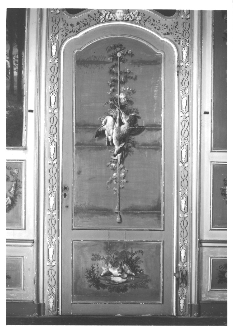 TROFEO DI CACCIA (porta, opera isolata) di Vacca Angelo - bottega piemontese (fine sec. XVIII)