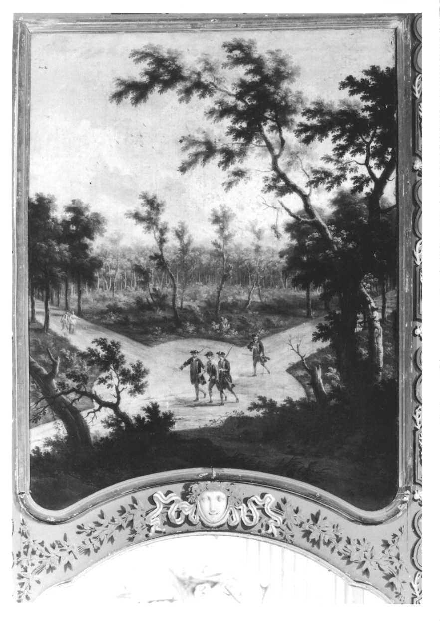 PAESAGGIO (sovrapporta, opera isolata) di Cignaroli Vittorio Amedeo (bottega) (terzo quarto sec. XVIII)