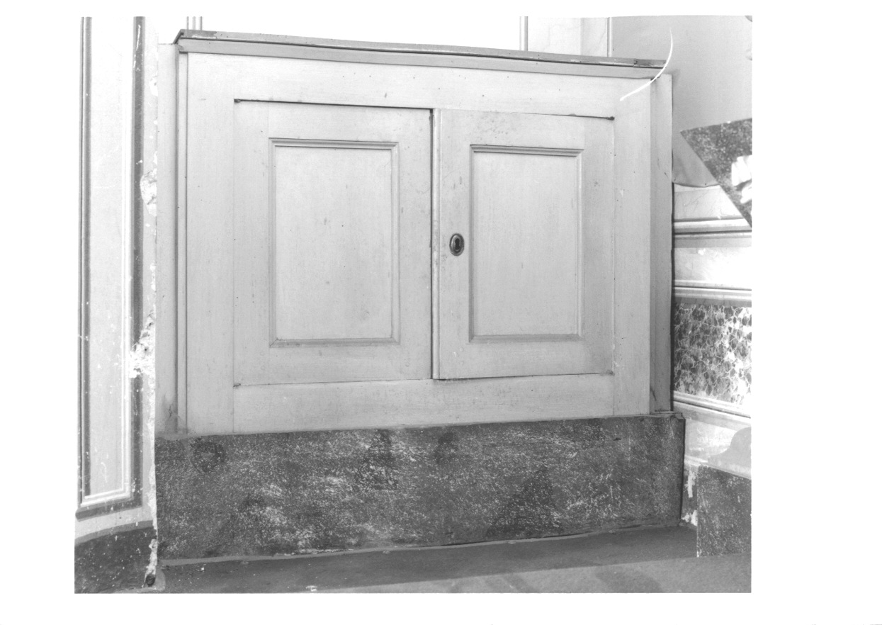 armadietto, serie - ambito piemontese (primo quarto sec. XIX)