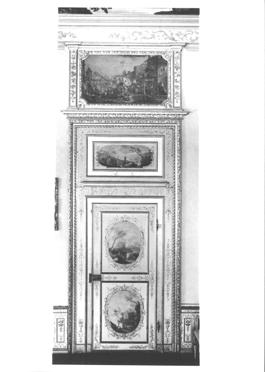 mostra di porta, serie di Cignaroli Scipione (maniera) - ambito piemontese (secondo quarto sec. XVIII)
