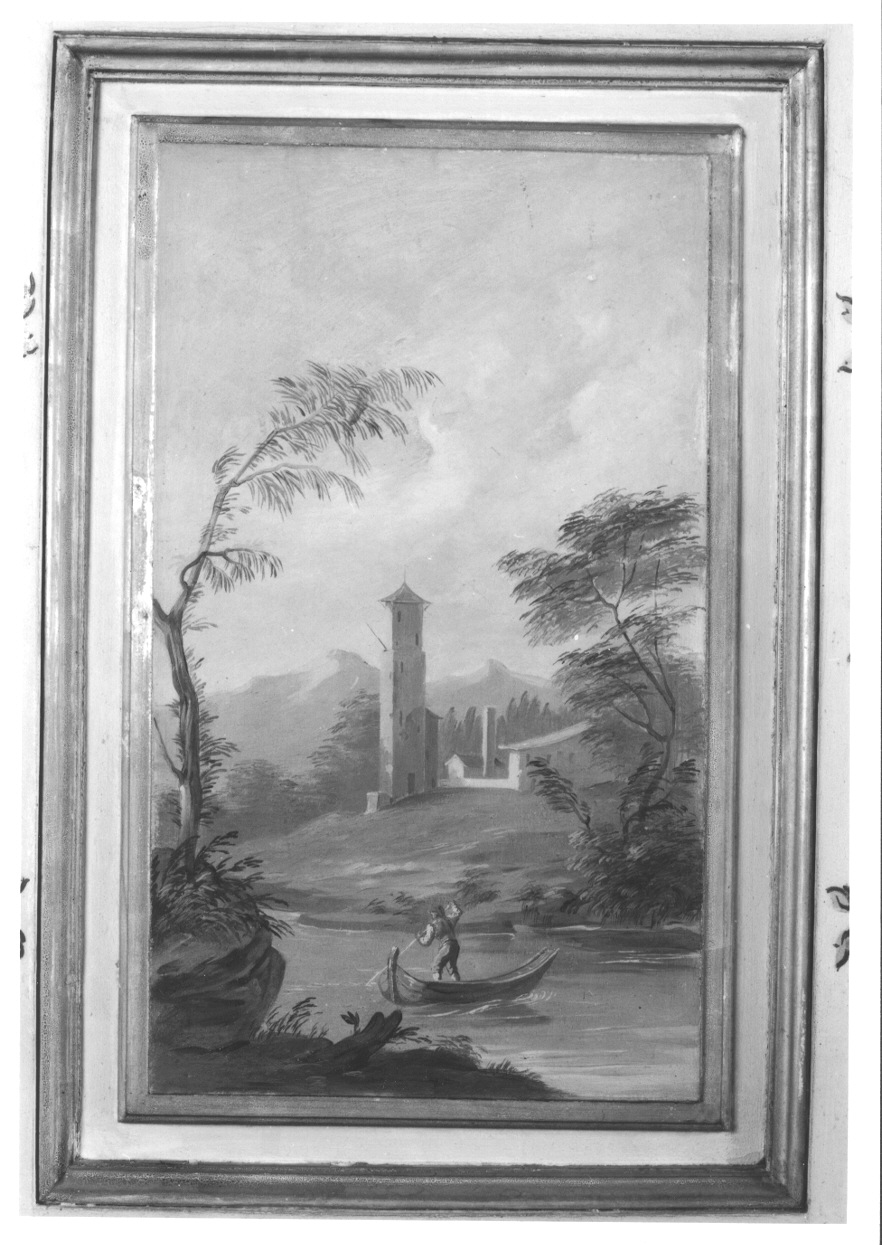 PAESAGGIO (elemento decorativo, opera isolata) di Cignaroli Scipione (secondo quarto sec. XVIII)