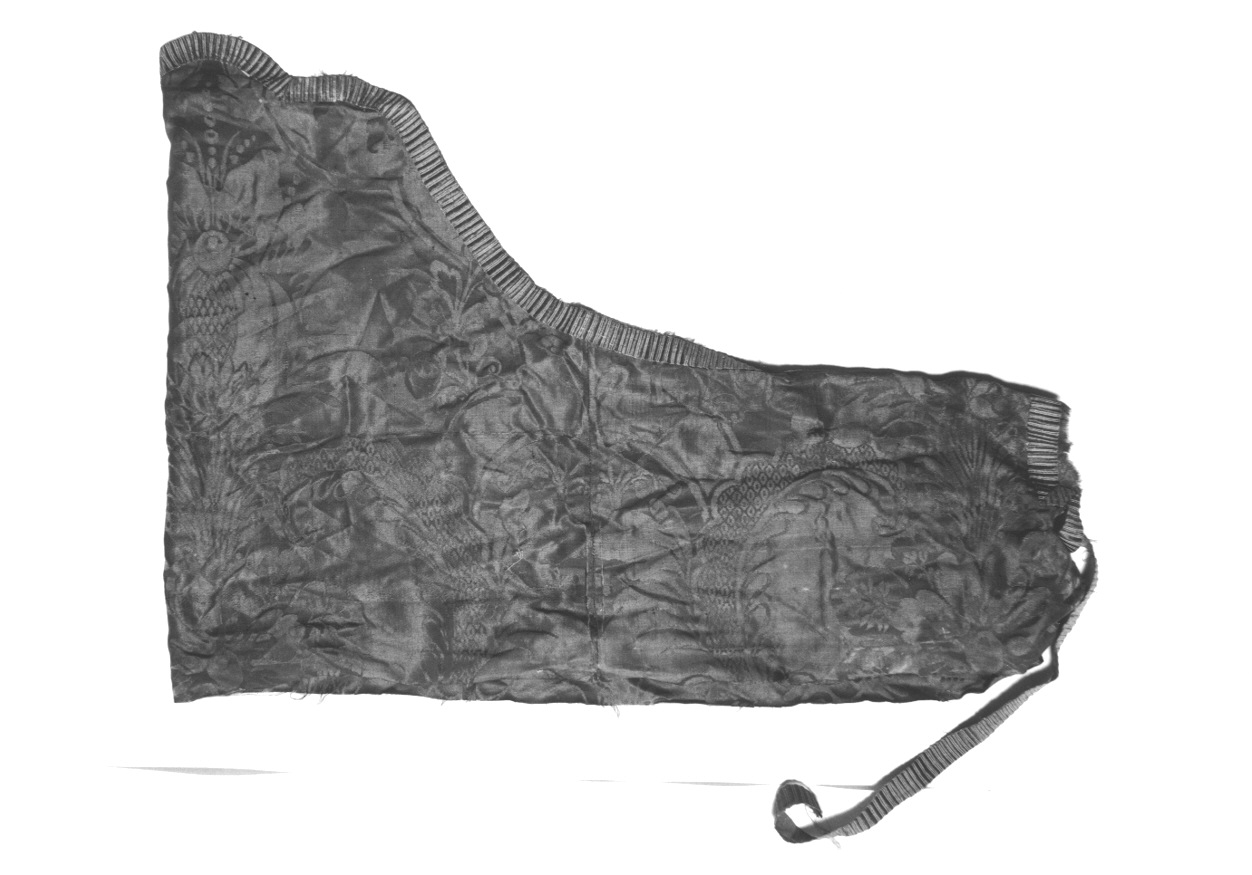 MOTIVI DECORATIVI VEGETALI (tessuto, frammento) - manifattura piemontese (prima metà sec. XIX)