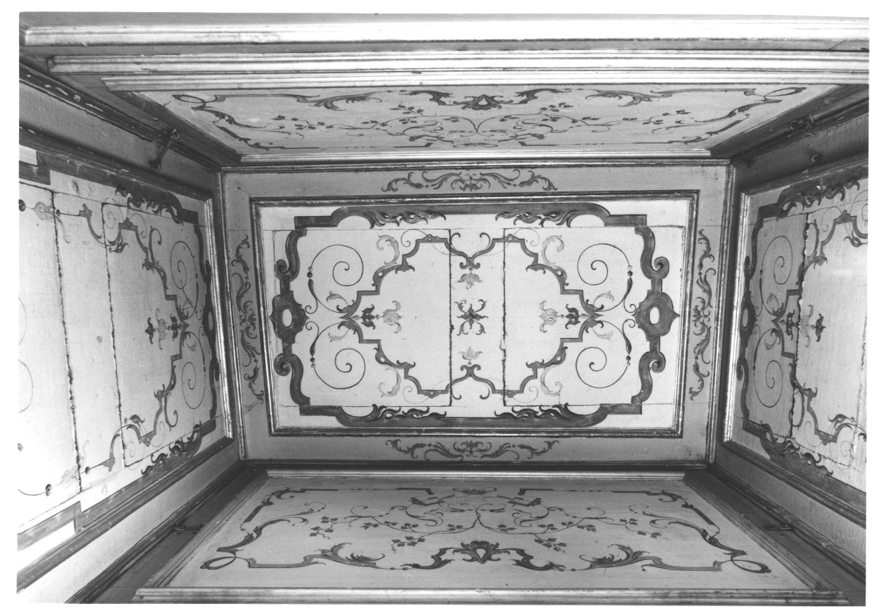 MOTIVI DECORATIVI VEGETALI (soffitto dipinto, opera isolata) - ambito piemontese (seconda metà sec. XVIII)