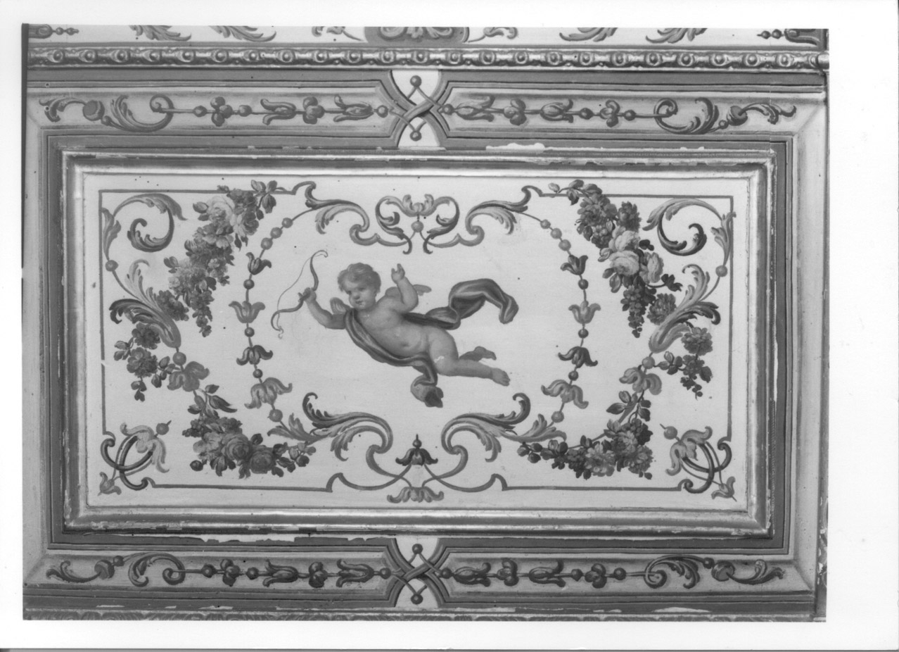PUTTI ALATI E FIORI (elemento decorativo, elemento d'insieme) di Fariano Giovanni Francesco - ambito piemontese (prima metà sec. XVIII)