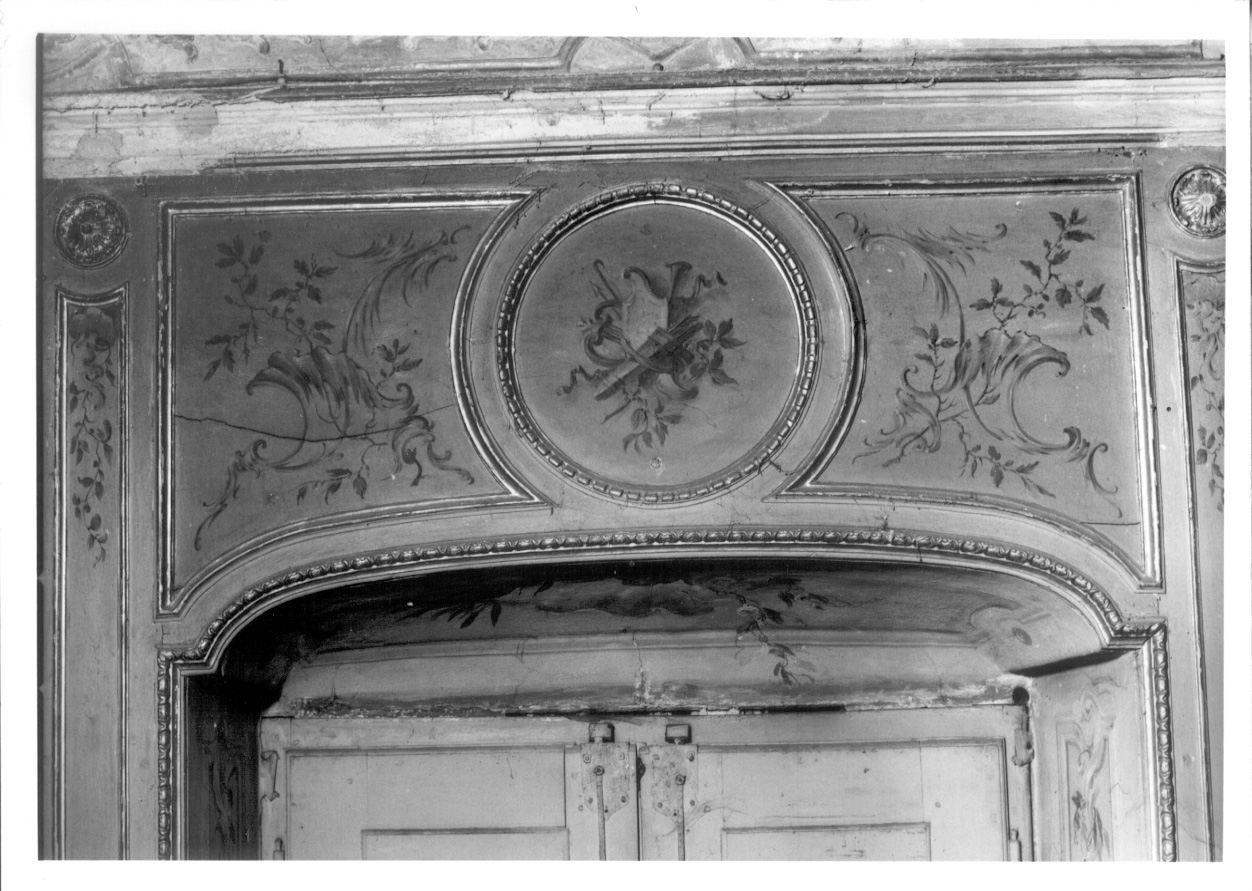 MOTIVI DECORATIVI VEGETALI (sovrapporta, opera isolata) di Antoniani Francesco, Perego Gaetano - bottega piemontese (metà sec. XVIII)