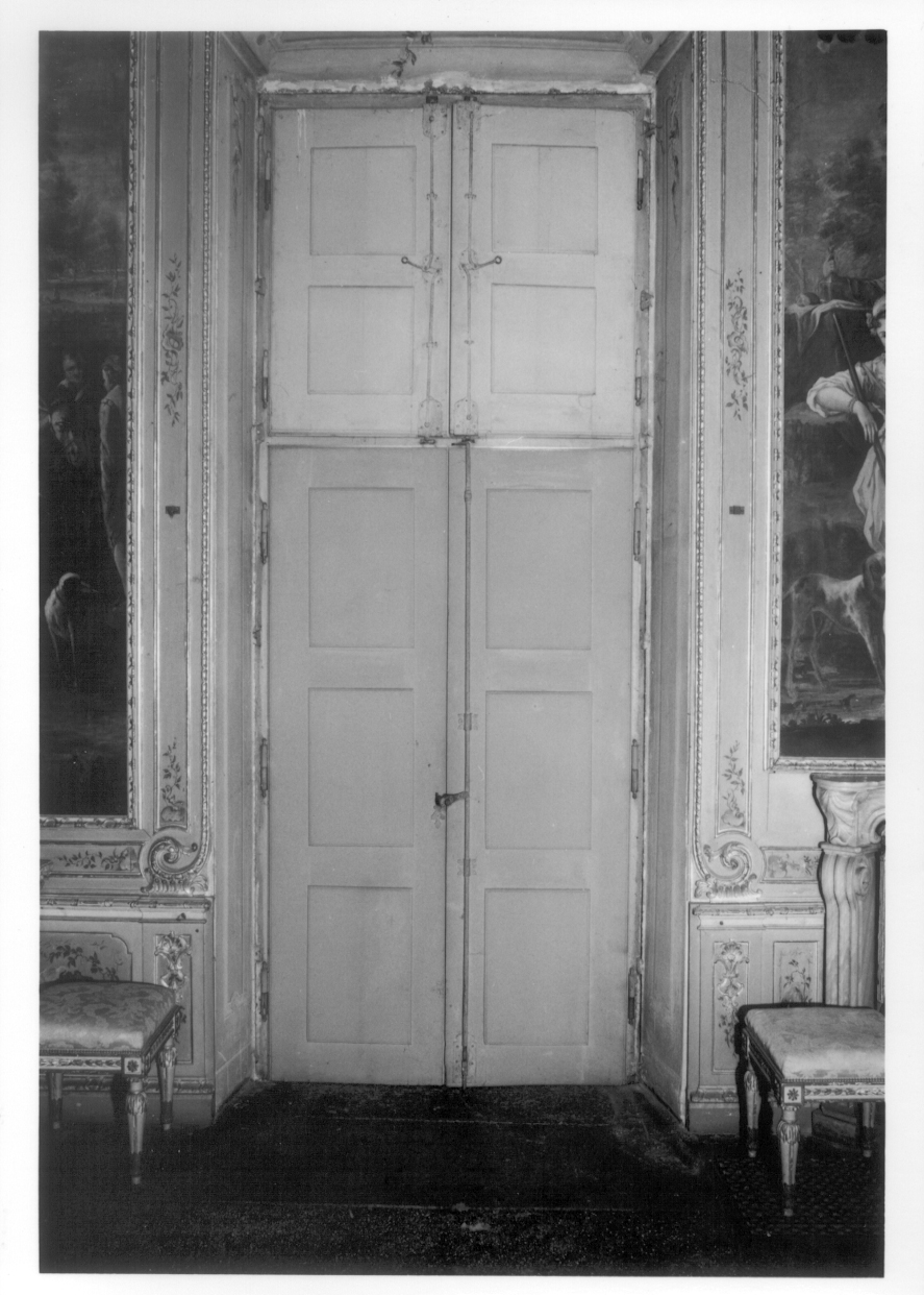 MOTIVI DECORATIVI VEGETALI (scuro di finestra, insieme) di Antoniani Francesco, Perego Gaetano - bottega piemontese (metà sec. XVIII)