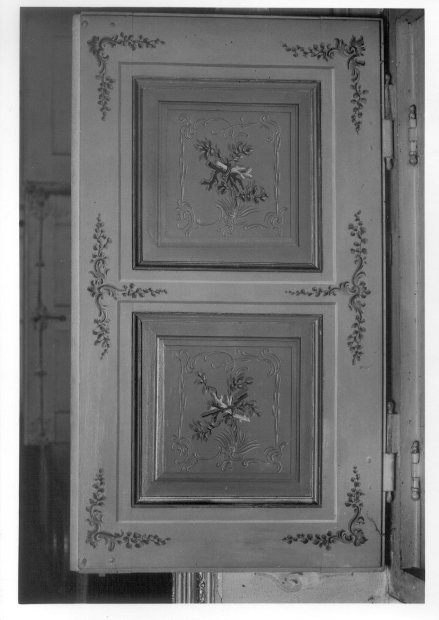 MOTIVI DECORATIVI VEGETALI (scuro di finestra, elemento d'insieme) di Antoniani Francesco, Perego Gaetano - bottega piemontese (metà sec. XVIII)