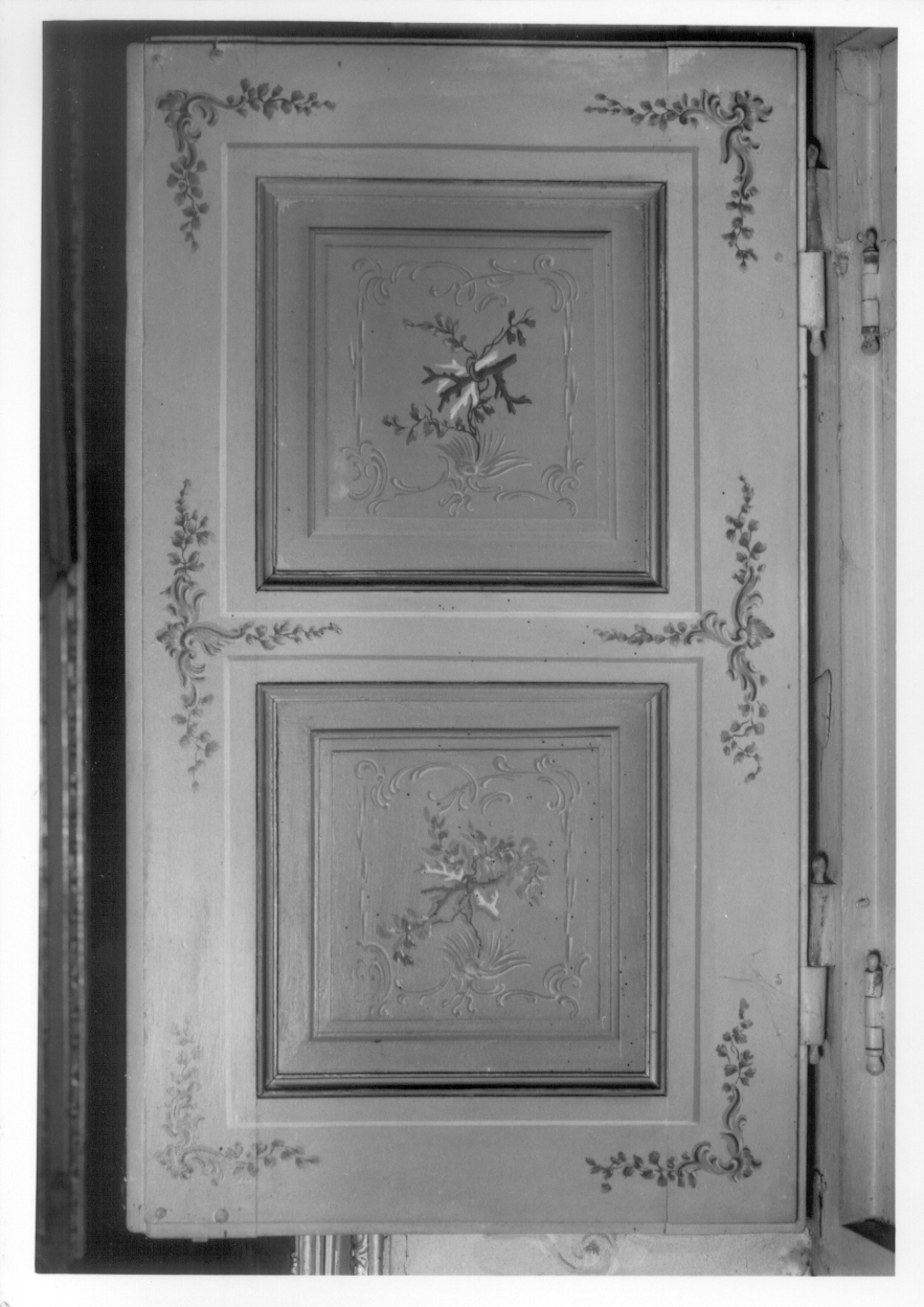 MOTIVI DECORATIVI VEGETALI (scuro di finestra, elemento d'insieme) di Antoniani Francesco, Perego Gaetano - bottega piemontese (metà sec. XVIII)