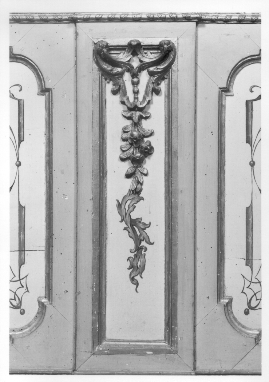 GROTTESCHE (dipinto, elemento d'insieme) di Pozzo Giovanni Pietro (attribuito), Pozzo Pietro Antonio (attribuito) (terzo quarto sec. XVIII)