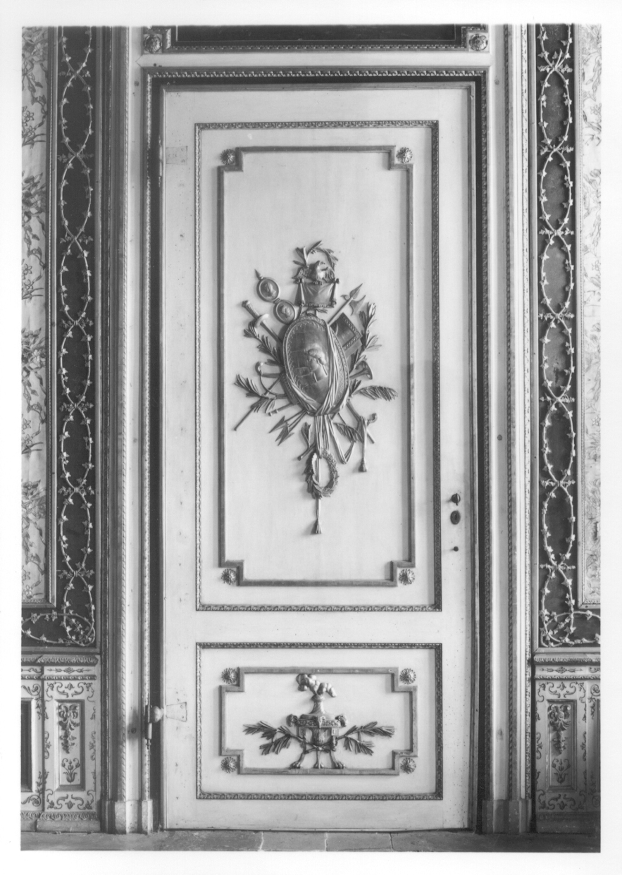 TROFEO DI GUERRA (porta, opera isolata) di Bonzanigo Giuseppe Maria (attribuito) (seconda metà sec. XVIII)