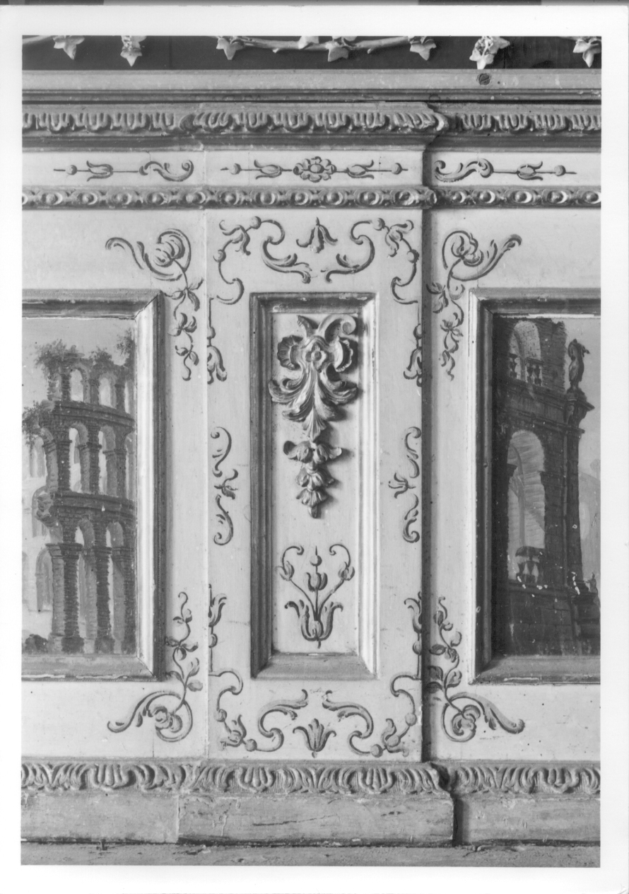 MOTIVI DECORATIVI VEGETALI (dipinto, elemento d'insieme) di Casoli Francesco (attribuito), Pozzo Pietro Antonio (attribuito) - ambito piemontese (secondo quarto sec. XVIII)