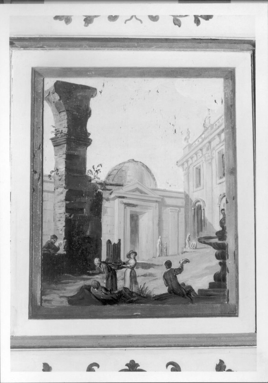 ARCHITETTURE (elemento decorativo, elemento d'insieme) di Casoli Francesco (attribuito) - ambito piemontese (secondo quarto sec. XVIII)