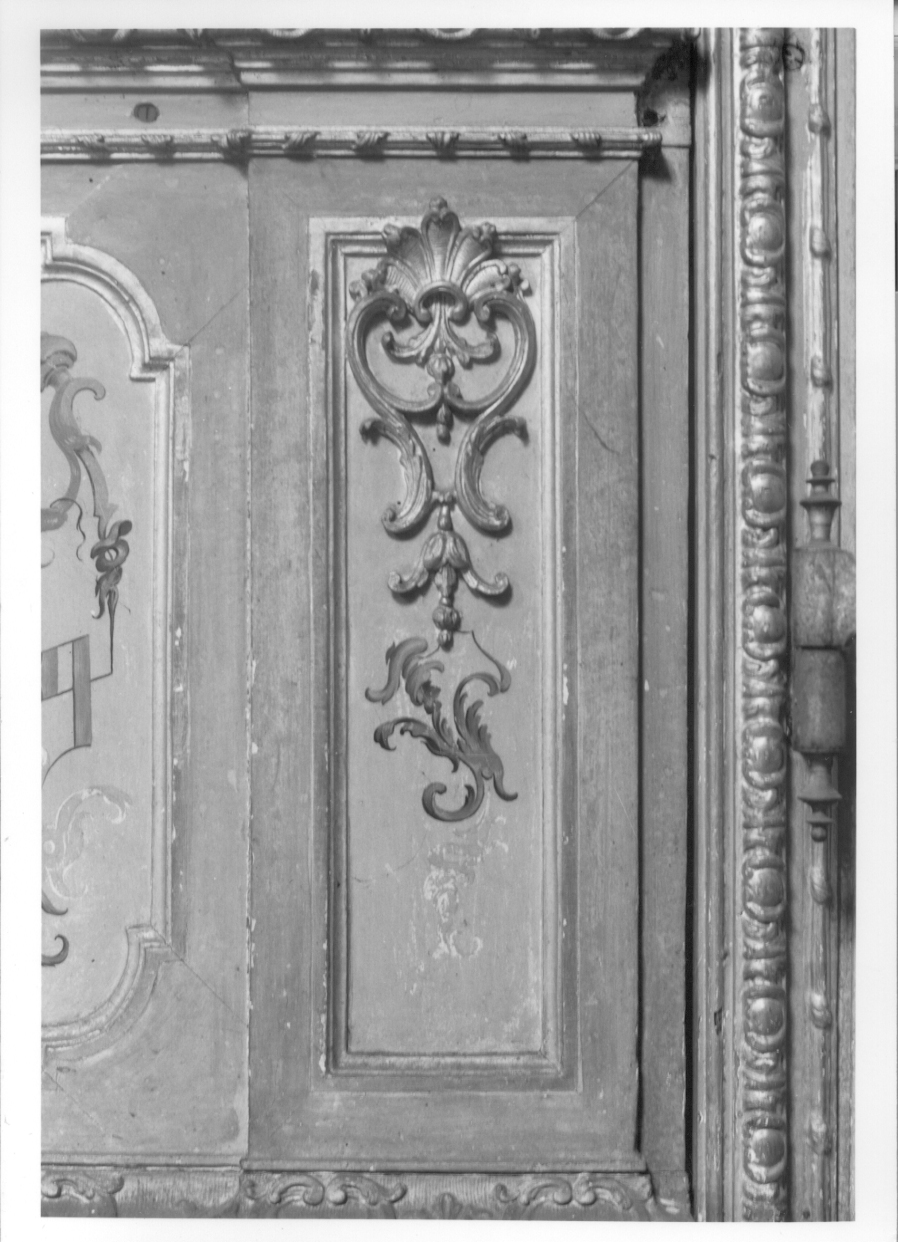 GROTTESCHE (dipinto, elemento d'insieme) di Pozzo Giovanni Pietro (attribuito), Pozzo Pietro Antonio (attribuito) (terzo quarto sec. XVIII)