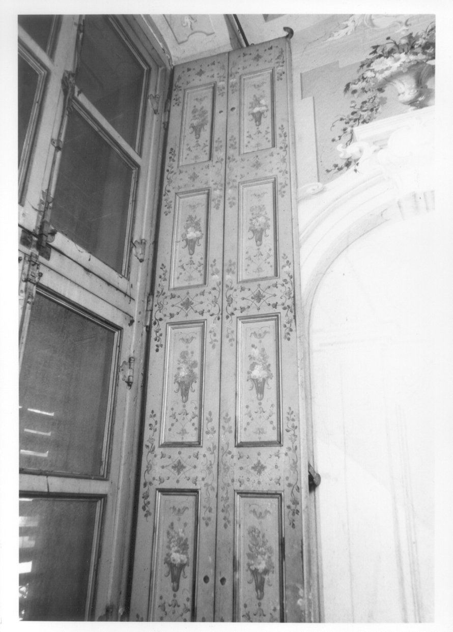 MOTIVI DECORATIVI VEGETALI (scuro di porta finestra, opera isolata) - ambito piemontese (secondo quarto sec. XVIII)