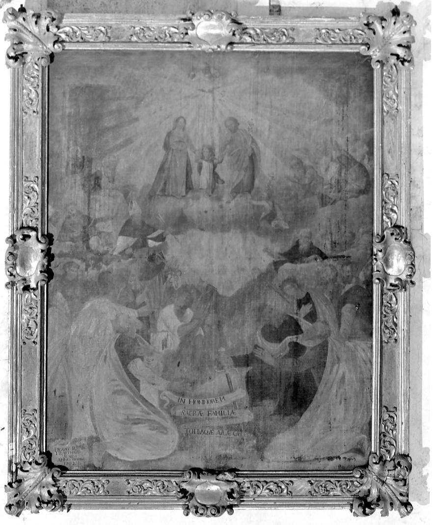 Sacra Famiglia e Santi (dipinto, opera isolata) - ambito piemontese (inizio sec. XVIII)