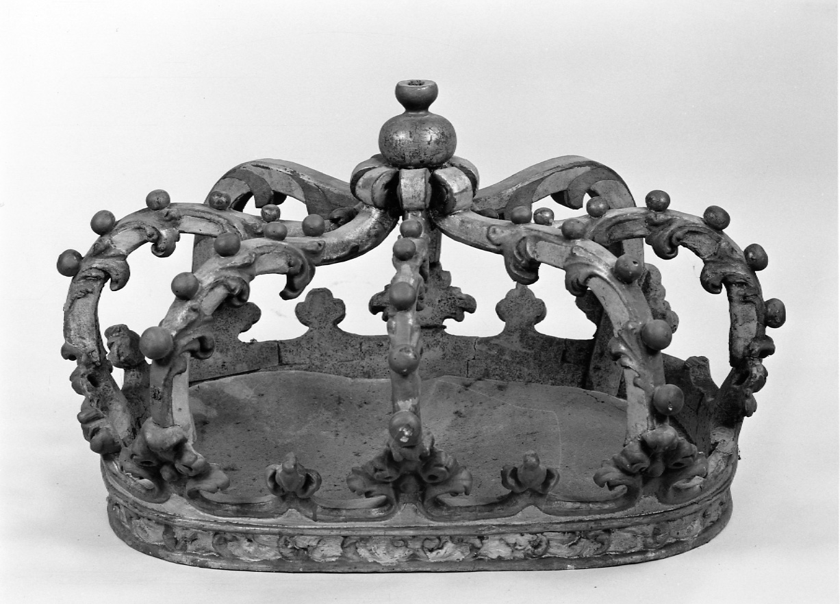 corona di tronetto per esposizione eucaristica - ambito piemontese (fine sec. XVIII)