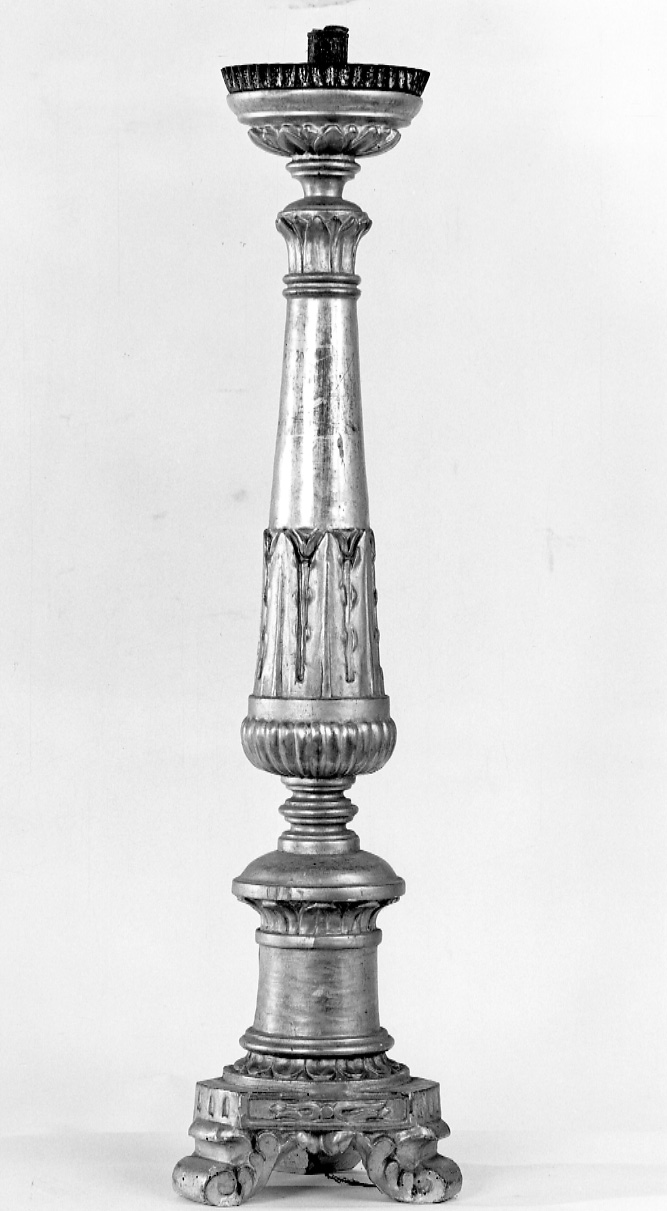 candelabro, serie - ambito piemontese (prima metà sec. XIX)