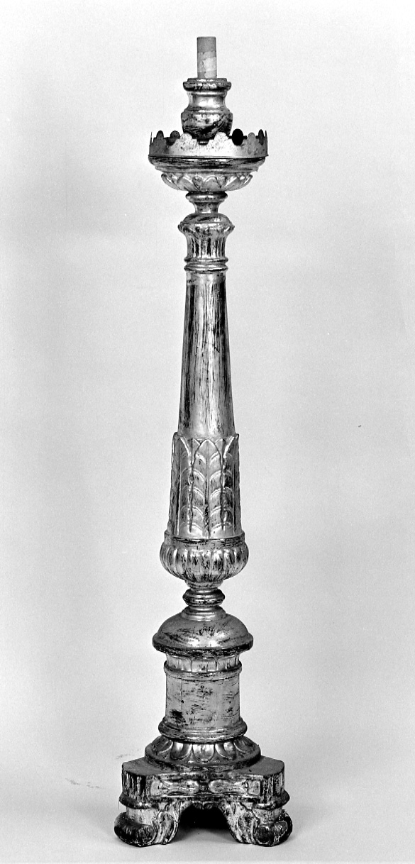 candelabro, serie - ambito piemontese (prima metà sec. XIX)
